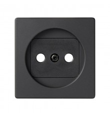 Simon 82 Накладка на розетку двухполюсную 2Р б/з, с защитными шторками, S82, S82N, S82 Detail, гра  82040-38  Simon