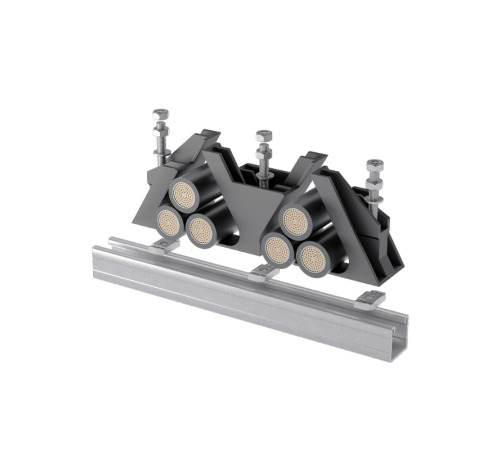 Универсальное крепление для кабеля диаметром 33-40 мм (вспомогательная часть)  UKK2-60  КМ-Профиль
