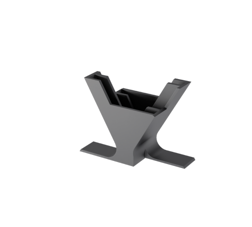 Универсальное крепление для кабеля диаметром 33-40 мм (вспомогательная часть)  UKK2-60  КМ-Профиль