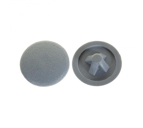 Заглушка для самореза №3 тёмно-серая (50 шт) - пакет   108783  Tech-KREP