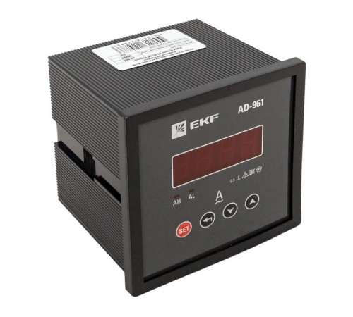 Амперметр AM-D961 цифровой на панель 96х96 однофазный EKF PROxima  ad-961  EKF
