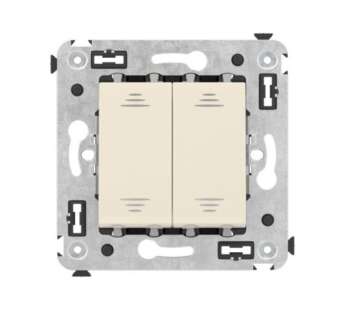 Инвертор двухклавишный в стену, "Avanti", "Ванильная дымка"  4405124  DKC