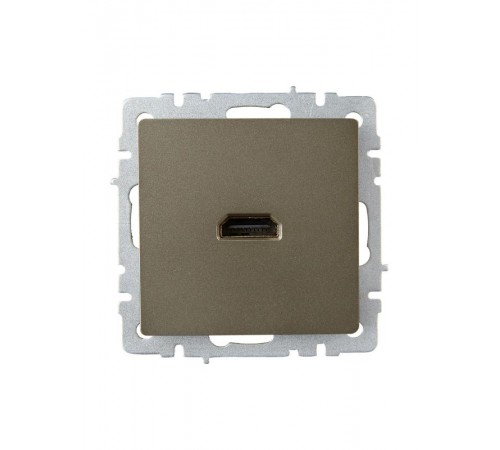 BRITE Розетка HDMI РHDMI-0-БрШ шампань   BR-H10-K37  IEK