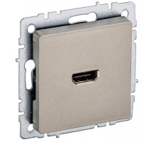 BRITE Розетка HDMI РHDMI-0-БрШ шампань   BR-H10-K37  IEK