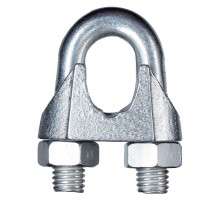 Зажим троса дугообразный 10 мм DIN 741 (2 шт) - ярлык ( 0,133 кг)  102739  Tech-KREP