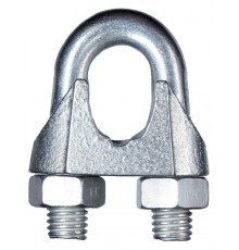 Зажим троса дугообразный 10 мм DIN 741 (2 шт) - ярлык ( 0,133 кг)  102739  Tech-KREP