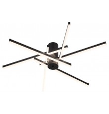 Светильник потолочный светодиодный Rivoli Violet 6180-201 LED 90Вт 3000-6000К чёрный с пультом  Б0068479  Rivoli