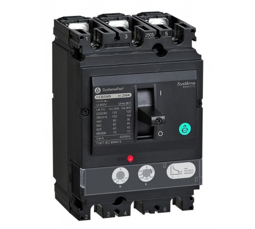 АВТ.ВЫКЛ SYSTEMEPACT CCB250 150KA 3P3D TMD250 РЫЧАГ  SPC250L250L3DF  Systeme Electric
