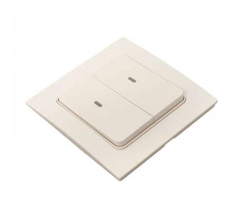 Умный беспроводной выключатель Стокгольм 2-кл. белый Zigbee  СonnectRCV-ST2-WS-ZBEKF