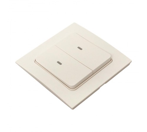 Умный беспроводной выключатель Стокгольм 2-кл. белый Zigbee  СonnectRCV-ST2-WS-ZBEKF