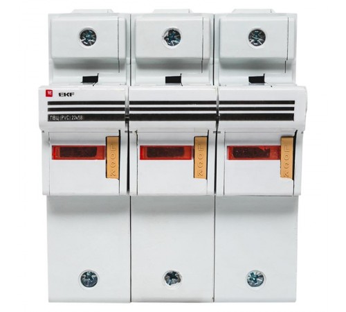 Предохранитель-разъединитель для ПВЦ 22x58 3P (с индикацией)  pr-22-58-3  EKF