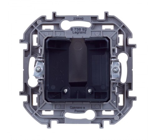 Inspiria Алюминий Вывод кабеля с зажимом для крепления 673892  Legrand