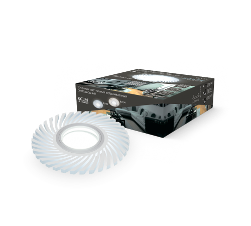 Светильник точечный встраиваемый Backlight BL133 Кругл./узор. Белый, Gu5.3, 3W, LED 4000K  BL133  Gauss