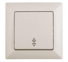 Переключатель Intro Solo 4-103-02 одноклавишный 10А-250В, IP20, СУ, слоновая кость  Б0053577  Intro