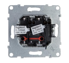 SUNO Выключатель двухклавишный 10АХ 250В с подсветкой/индикацией. Безвинтовые зажимы. Цвет "Белый"  721115  Legrand