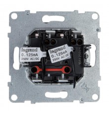 SUNO Выключатель двухклавишный 10АХ 250В с подсветкой/индикацией. Безвинтовые зажимы. Цвет "Белый"  721115  Legrand