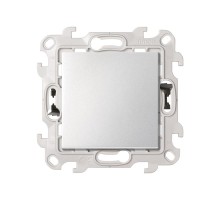 Кнопочный выключатель 10A 250В с системой Push and Go цвета алюминий S24 Harmonie  2420150-033  Simon