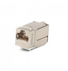 Вставка Keystone Jack KJNE-8P8C-C6-90-SH-F-WH RJ-45(8P8C), категория 6, экранированная, 110 IDC, заделка с помощью NE-TOOL, белая  46369  Hyperline