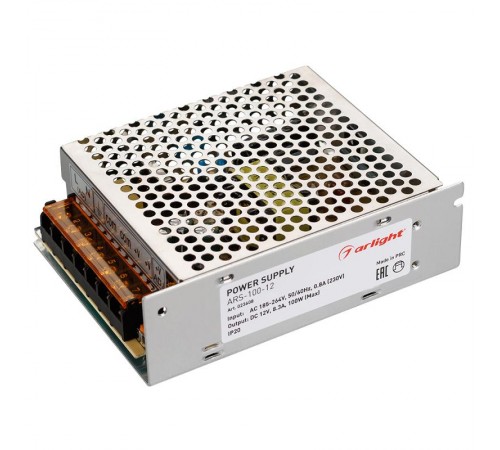 Блок питания ARS-100-12 (12V, 8.3A, 100W)  023608  Arlight