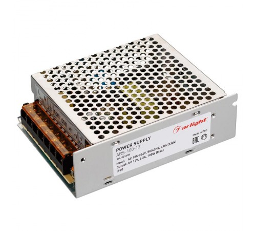 Блок питания ARS-100-12 (12V, 8.3A, 100W)  023608  Arlight