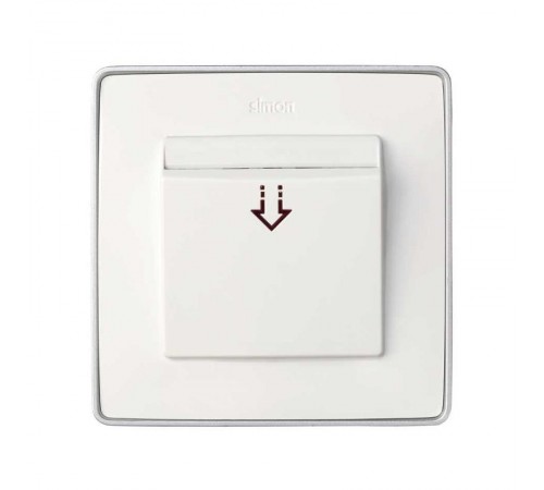 Переключатель карточный, 2 микровыключателя, 6А 250В, с индикацией, S82, S82N, S88, S82 Detail  26550-39  Simon