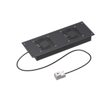 Потолочный модуль 2 вентилятора с термостатом для крыши 600 RAL9005  R5VSIT6002FTB  DKC