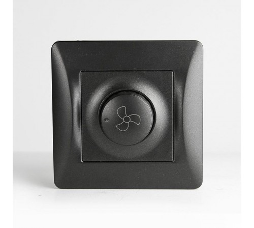 Регулятор скорости вентилятора поворотный, 220-250V, 300VA (антрацит)  201163  SPL