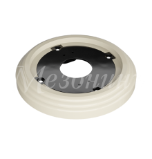 Рамка одноместная пластиковая, D 92x14 мм, цвет - слоновая кость, серия УСАДЬБА, ТМ МЕЗОНИНЪ