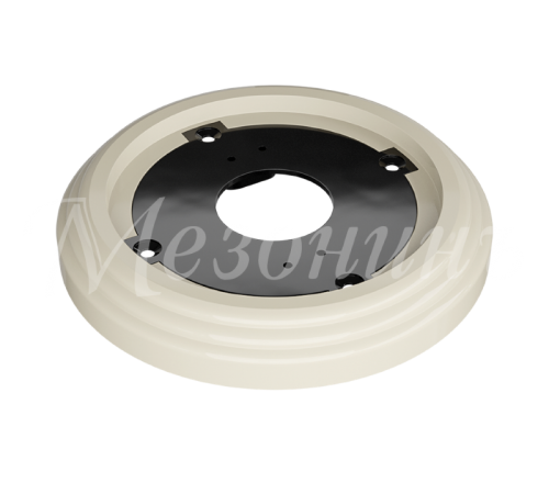 Рамка одноместная пластиковая, D 92x14 мм, цвет - слоновая кость, серия УСАДЬБА, ТМ МЕЗОНИНЪ