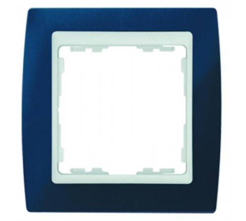 Simon 82 Рамка декоративная, 4 поста, S82, синий-белый  82642-64  Simon