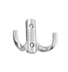 Крючок с перф. , 2-х рожковый, хром (1 шт)  - пакет   129909  Tech-KREP