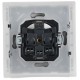 FORTE&PIANO Розетка с заземлением, со шторками, с крышкой в/к 16А IP44 FP421 ваниль  FP-R16-16-44-K10  IEK