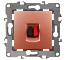 Розетка аудио 12-3111-14  медь  Б0027459  ЭРА