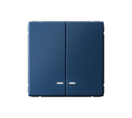 ArtGallery Аквамарин Выключатель 2-клавишный с подсветкой, сх.5а, 10АХ, механизм  GAL001153  SE