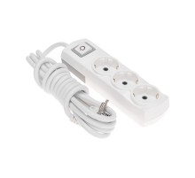 Удлинитель PREMIUM 3 гнезда, 3м, 3х1,5мм, с/з, с выключателем, белый  13-4104  REXANT