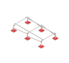 Опорная конструкция для установки оборудования TECHNORAPTOR FOOT 1500х3000 тип 4  KM-TR-F-SSEI-1500-3000-4  КМ - профиль