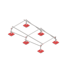 Опорная конструкция для установки оборудования TECHNORAPTOR FOOT 1500х3000 тип 4  KM-TR-F-SSEI-1500-3000-4  КМ - профиль
