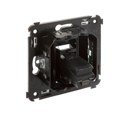 USB 3.0 розетка одинарная в стену, тип А-А, "Avanti", "Черный матовый"  4412303  DKC