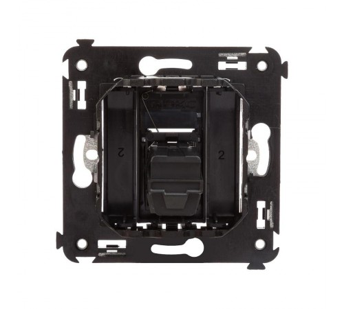 USB 3.0 розетка одинарная в стену, тип А-А, "Avanti", "Черный матовый"  4412303  DKC