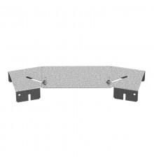 Крышка к повороту горизонтальному регулируемому к лотку 100, толщ. 1,2 мм, Сендзимир цинк  КПГР-100-1,2-СЦ  Ostec