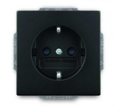 Розетка SCHUKO 16А 250В, с LED подсветкой, future/solo, черный бархат  2013-0-5331   2CKA002013A5331  ABB