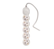 Удлинитель 5 x 1.5 выкл., заземл., шторки .5034815  JAZZway 