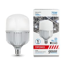 Лампа светодиодная промышленная Elementary T140 75W 7000lm 6500K E40 Promo LED 1/12  60438  Gauss