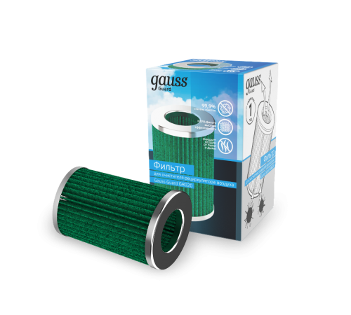 Фильтр для очистителя воздуха серия Guard с индикаторами температуры и влажности, 1/8/64  GR021  Gauss
