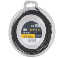 Трубка термоусадочная ТТУ нг-LS 2/1 черная (2м/упак) IEK  UDR12-002-001-002-K02-T  IEK