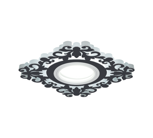 Светильник точечный встраиваемый Backlight BL131 Квадрат/узор. Белый, Gu5.3, 3W, LED 3000K  BL131  Gauss