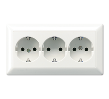 SCHUKO®-розетка для кабельных каналов 16 A / 250 B ~ AS523BFWW Jung