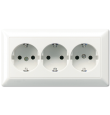 SCHUKO®-розетка для кабельных каналов 16 A / 250 B ~ AS523BFWW Jung