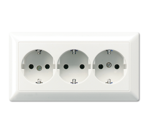 SCHUKO®-розетка для кабельных каналов 16 A / 250 B ~ AS523BFWW Jung