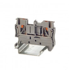 Клемма проходная, зажим push-in, 2 точки подключения, 2.5 кв.мм, серая  VPR-2.5-GY  DKC